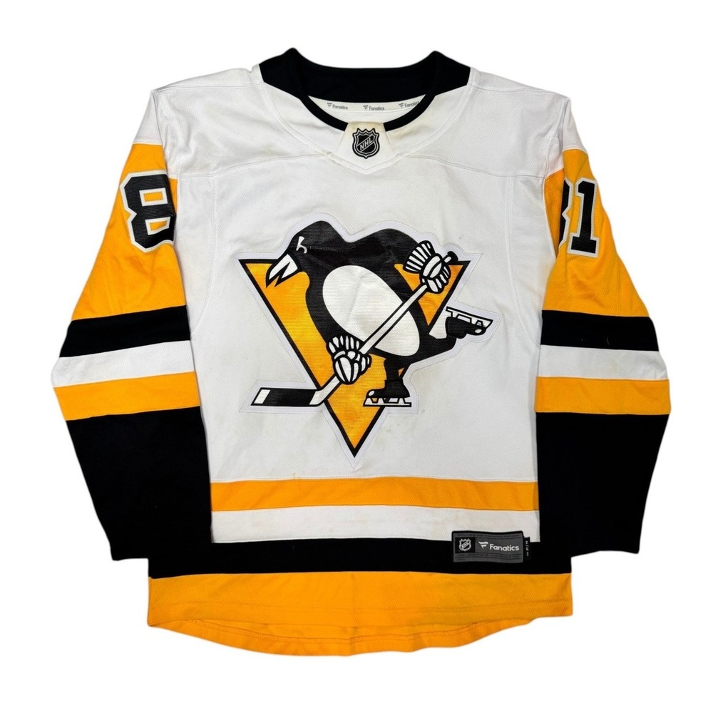 Pittsburgh Penguins Jersey Mens Medium Fanatics Phil Kessel #81 White NHL Hockey